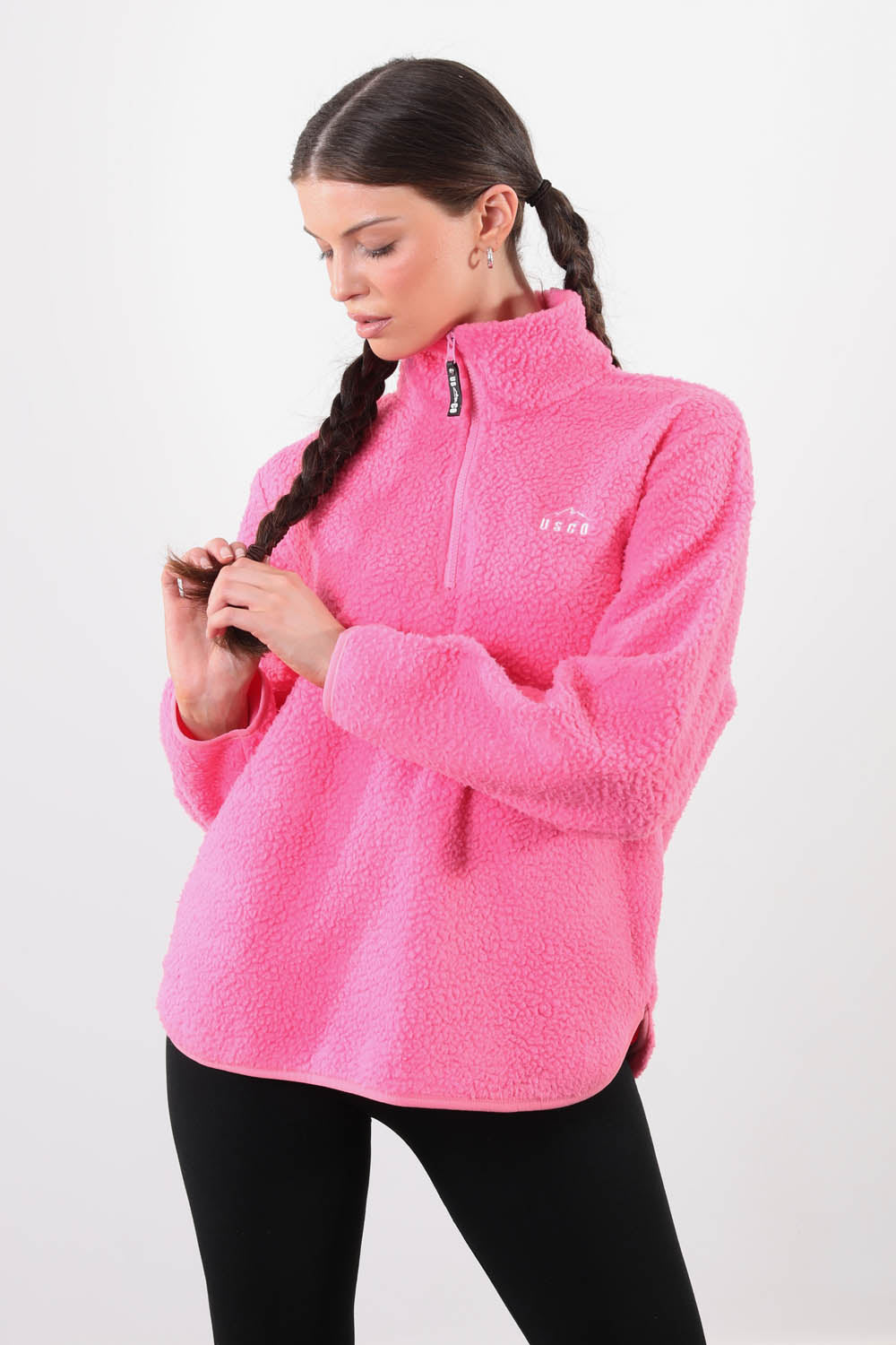 The Chroma Fleece In Candy Pink