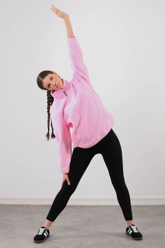 The Chroma Fleece In Baby Pink