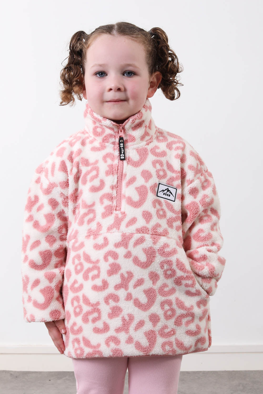 The Snuggle Kid's Fleece in Pink Leopard