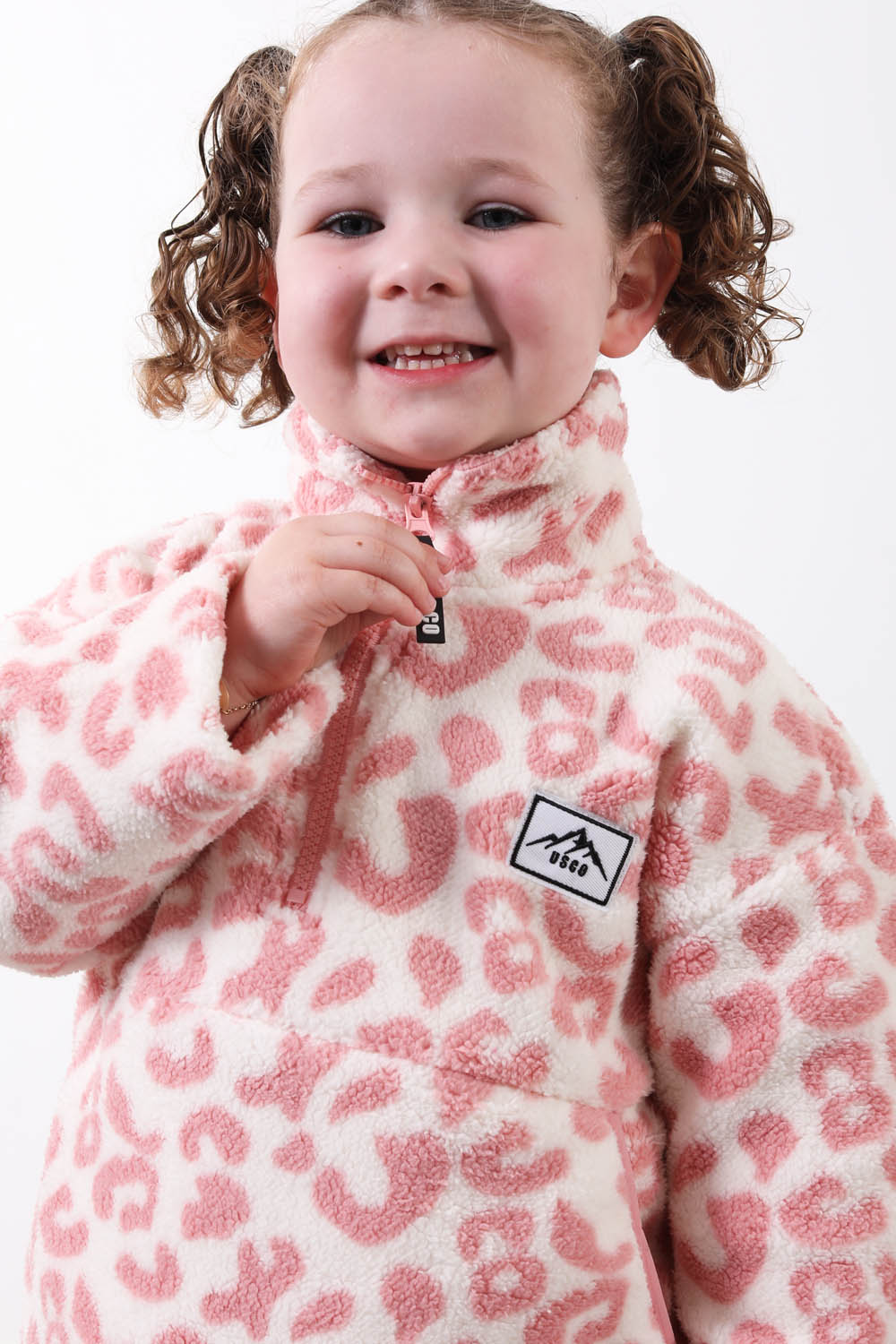 The Snuggle Kid's Fleece in Pink Leopard