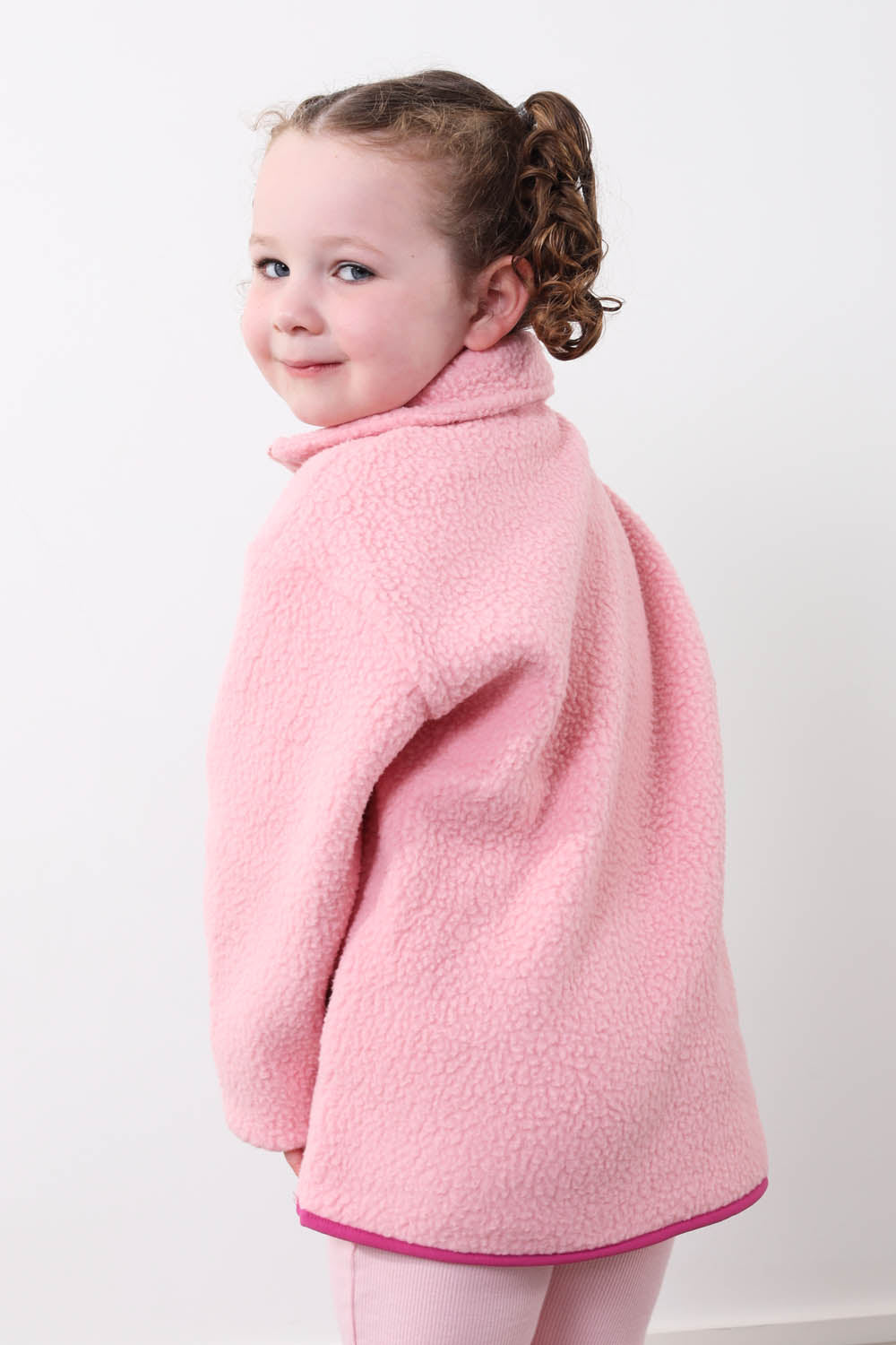The Farrah Kid's Fleece in Baby Pink