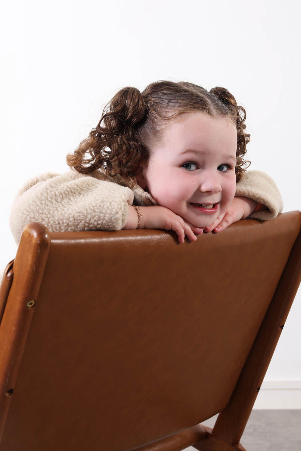 The Farrah Kid's Fleece in Stone