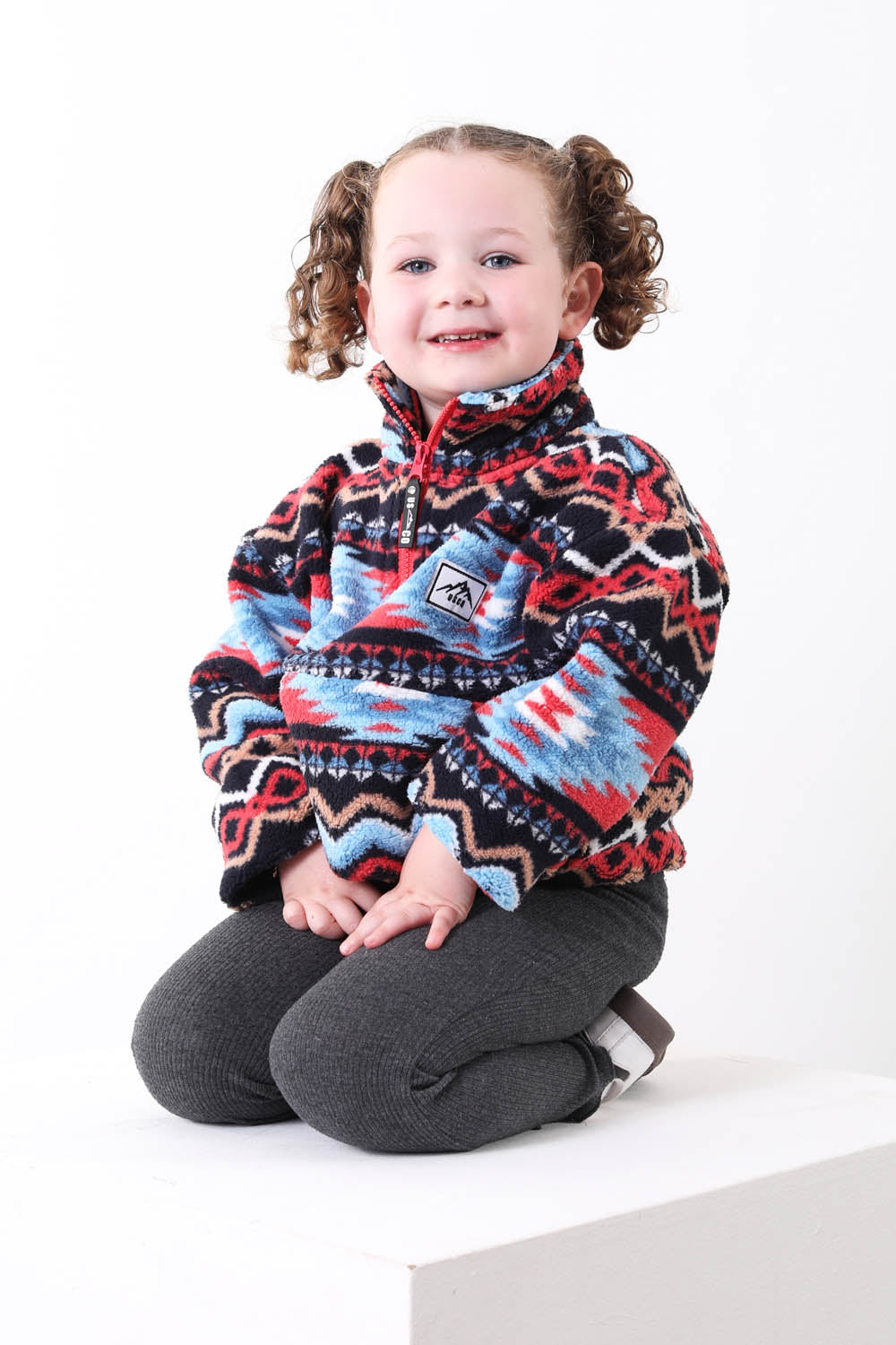 The Snuggle Kid's Fleece in Blue Aztec