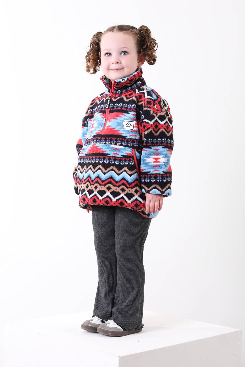 The Snuggle Kid's Fleece in Blue Aztec