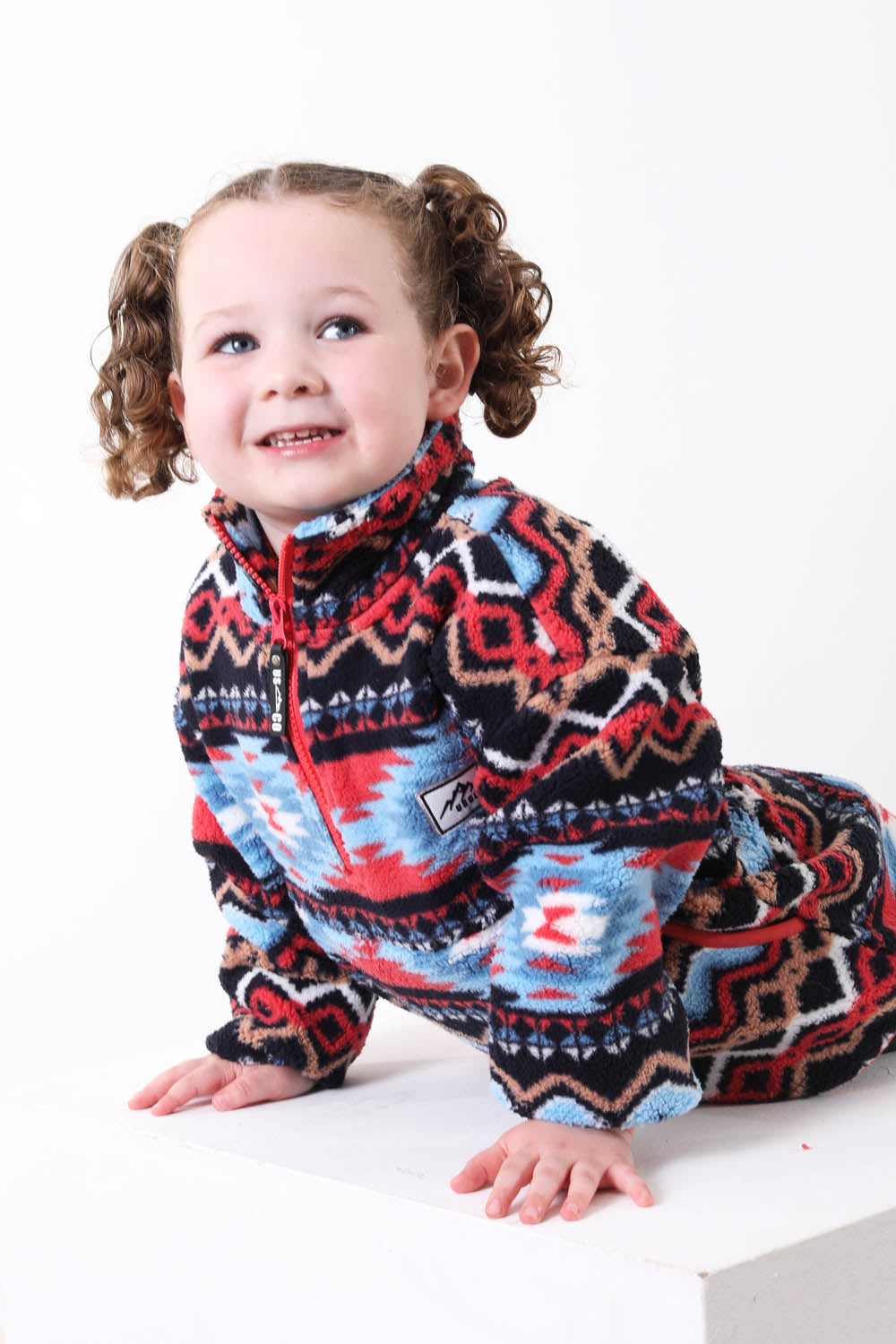 The Snuggle Kid's Fleece in Blue Aztec