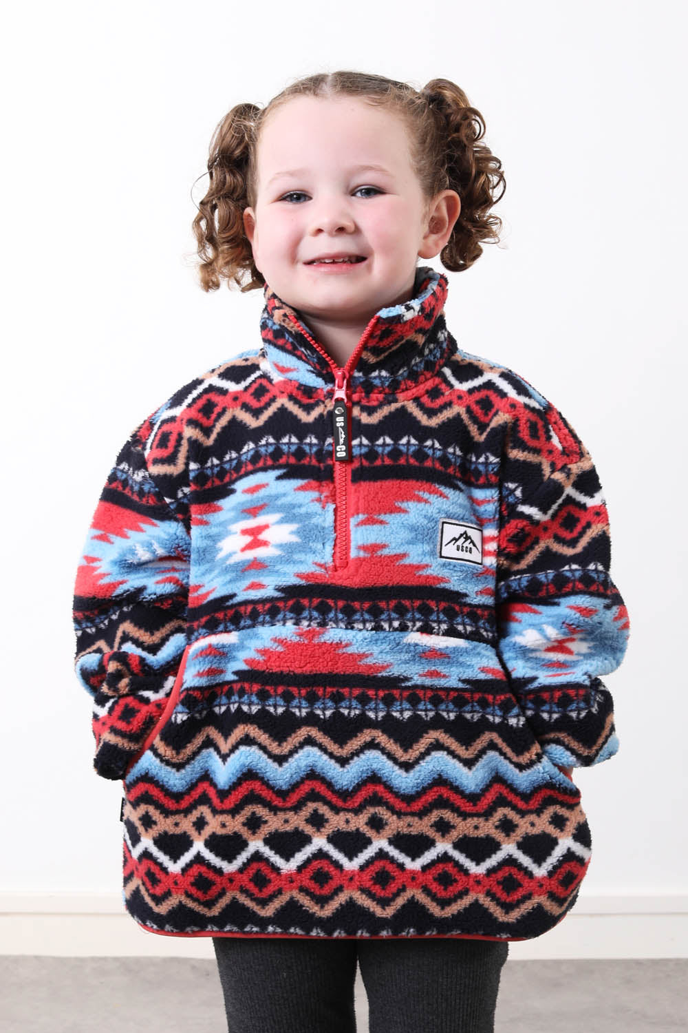 The Snuggle Kid's Fleece in Blue Aztec