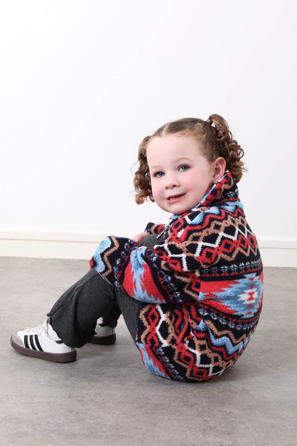 The Snuggle Kid's Fleece in Blue Aztec