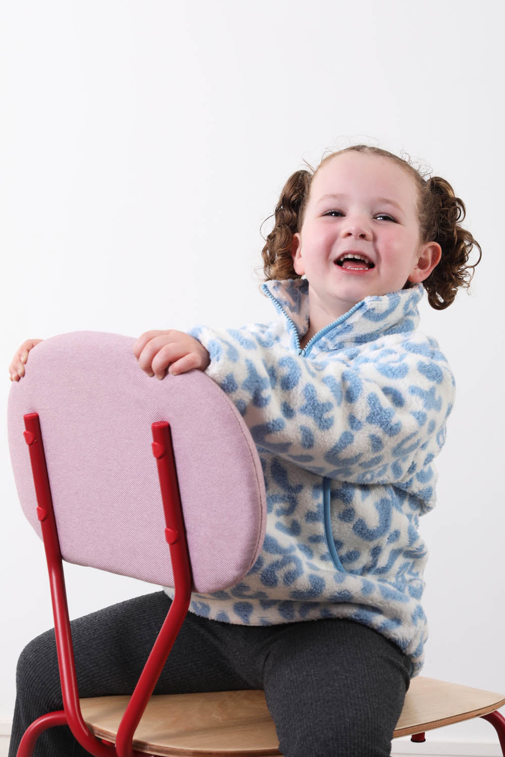 The Snuggle Kid's Fleece in Blue Leopard