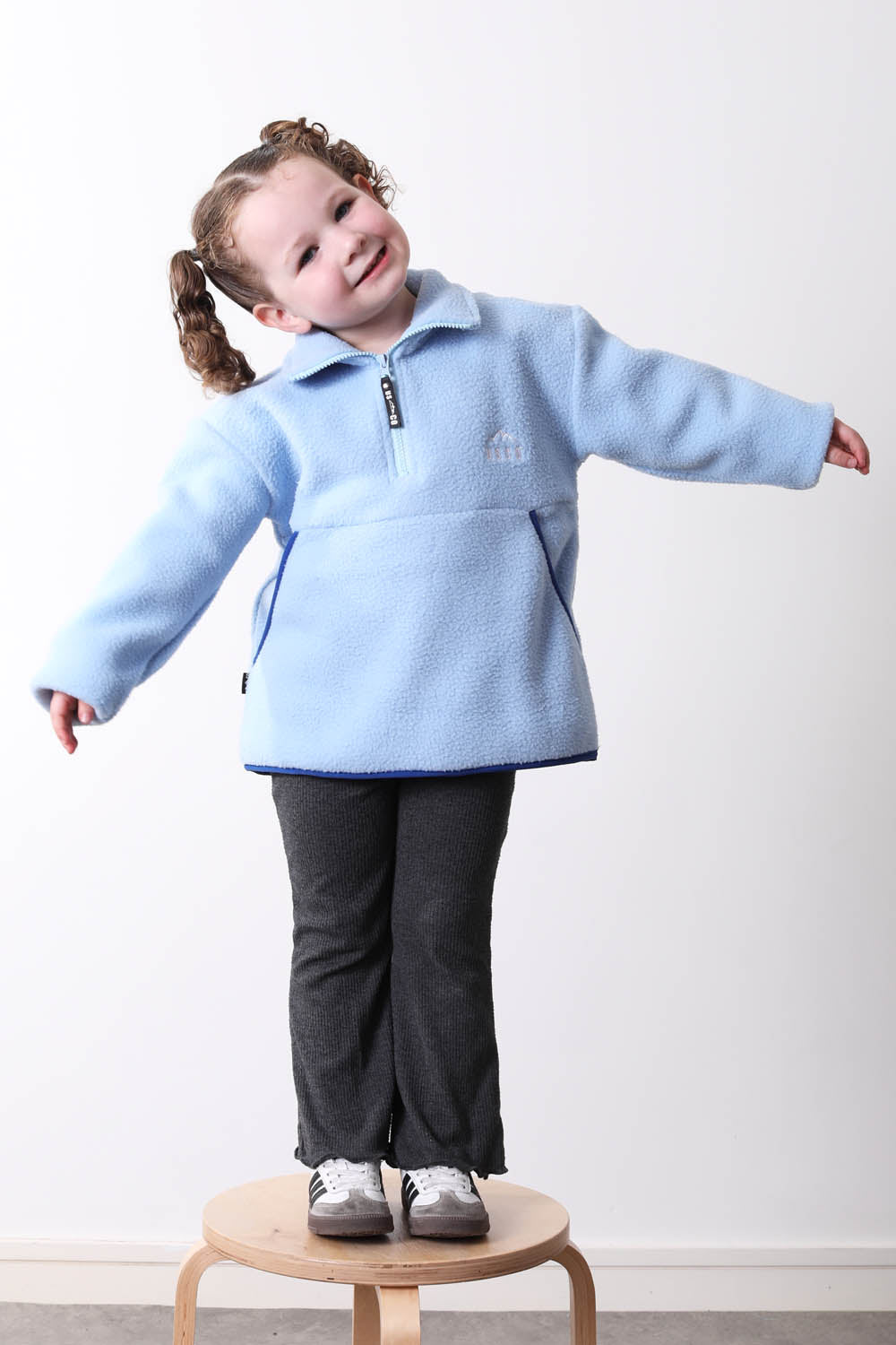The Farrah Kid's Fleece in Blue