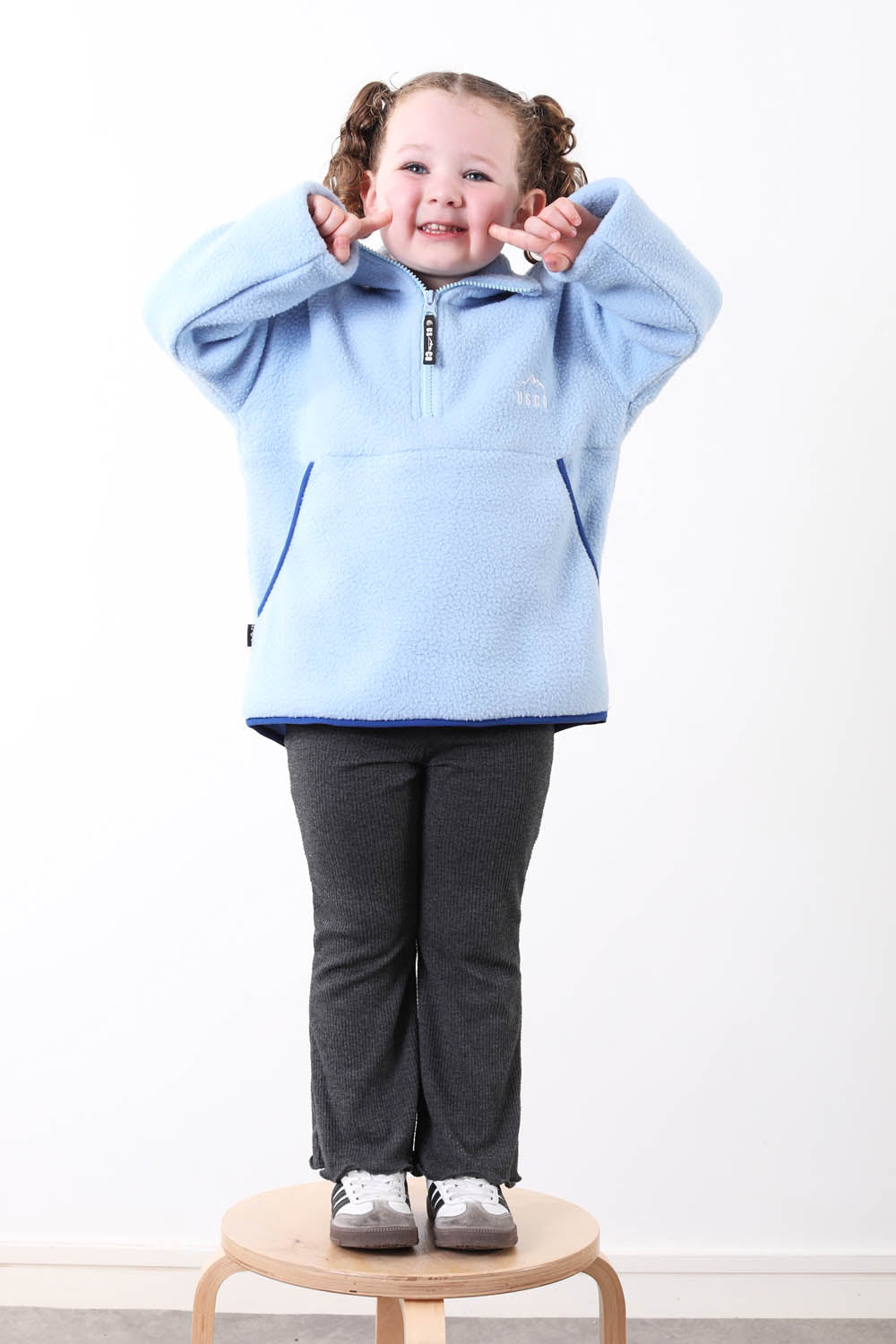 The Farrah Kid's Fleece in Blue