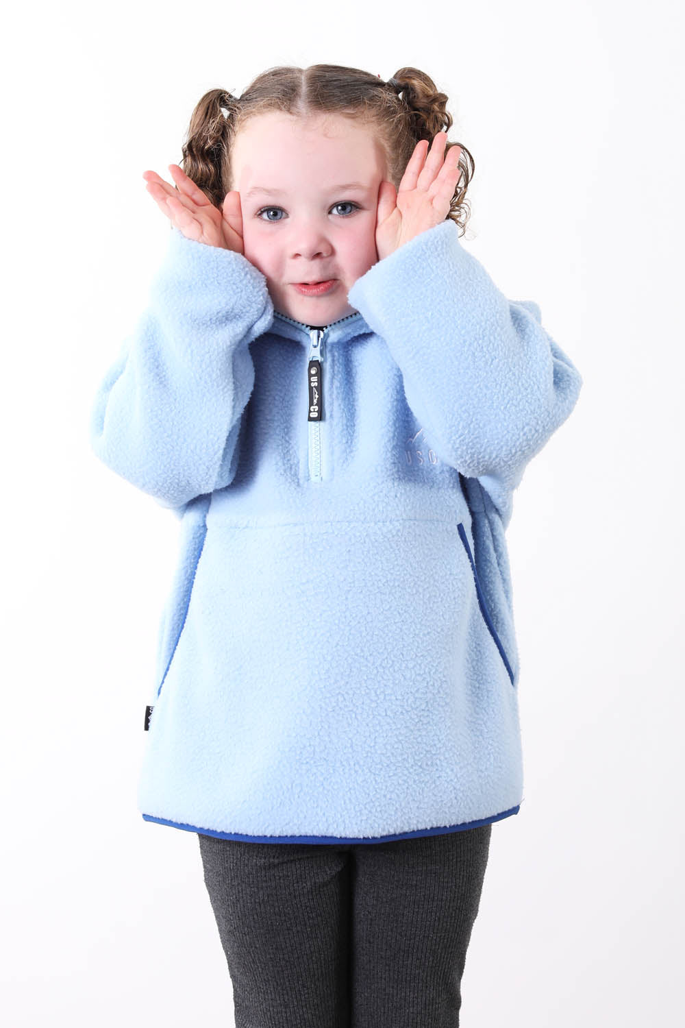 The Farrah Kid's Fleece in Blue