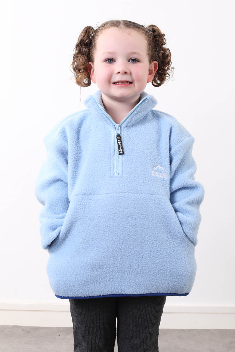 The Farrah Kid's Fleece in Blue