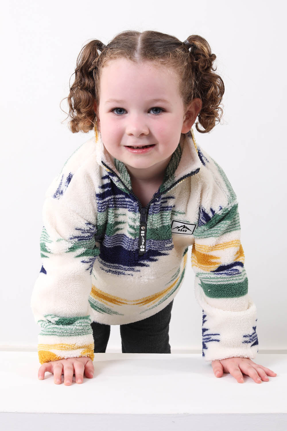 The Snuggle Kid's Fleece in Blue Abstract