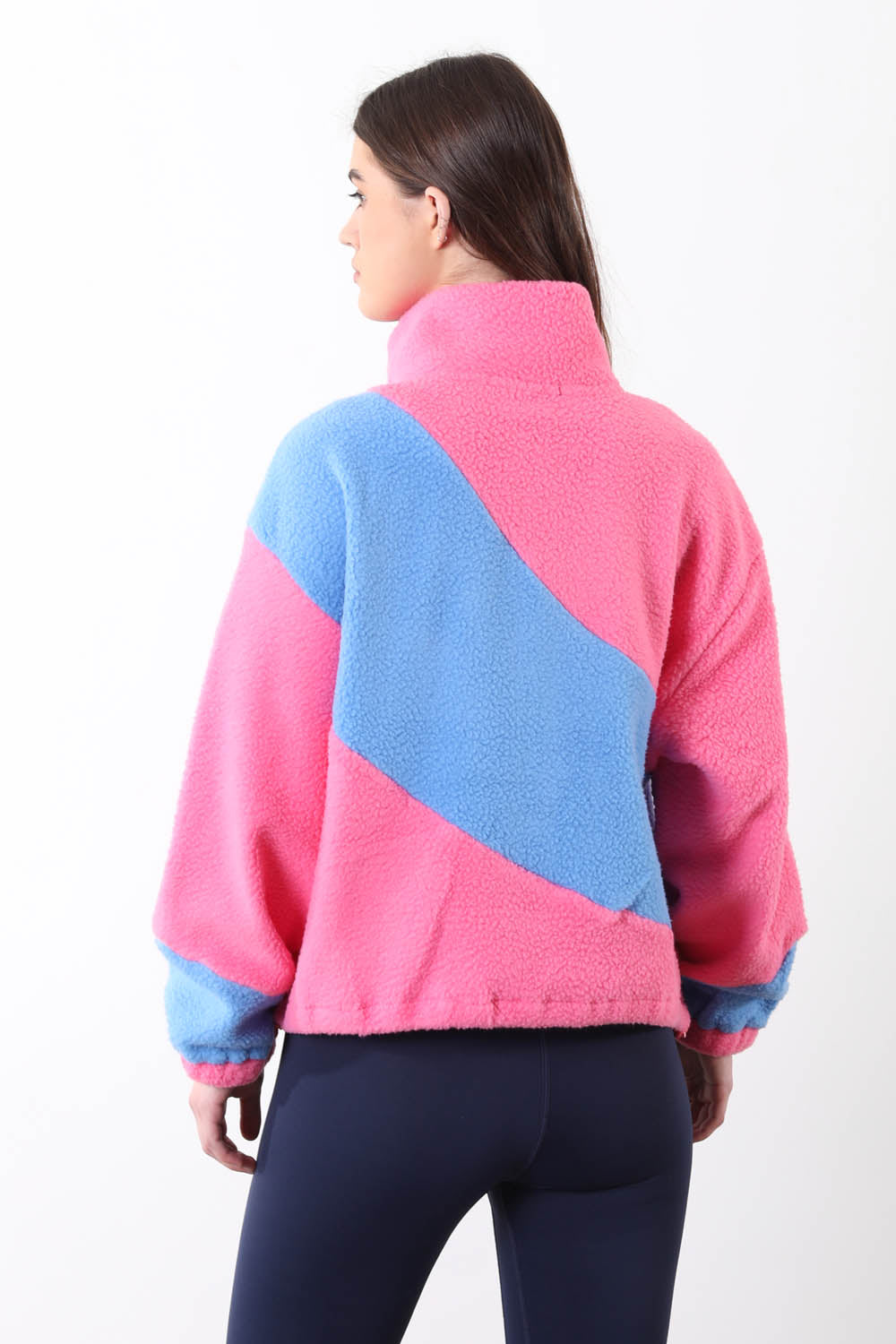 The Vortex Fleece in Blue & Pink