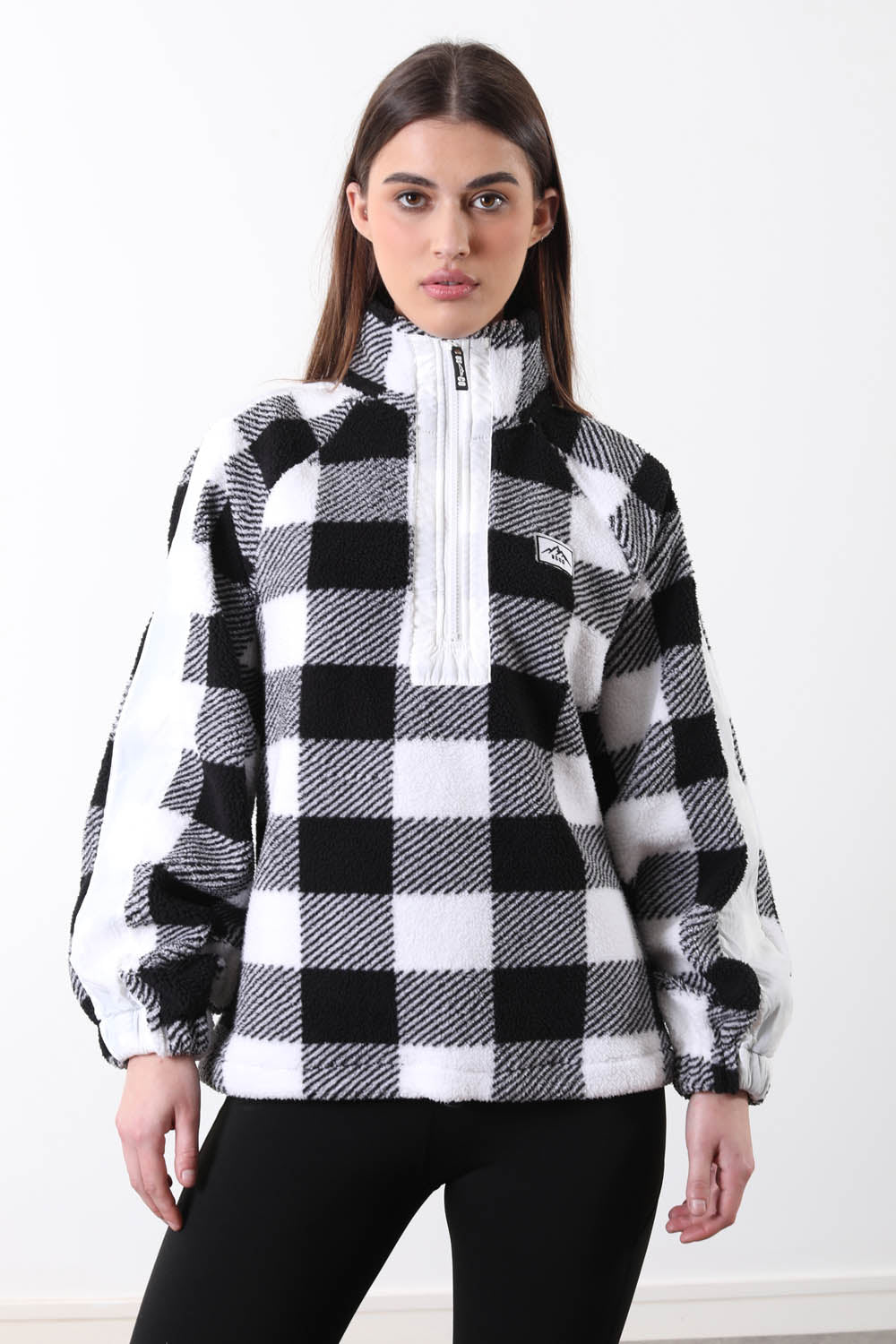 Horizon Fleece in Black Check