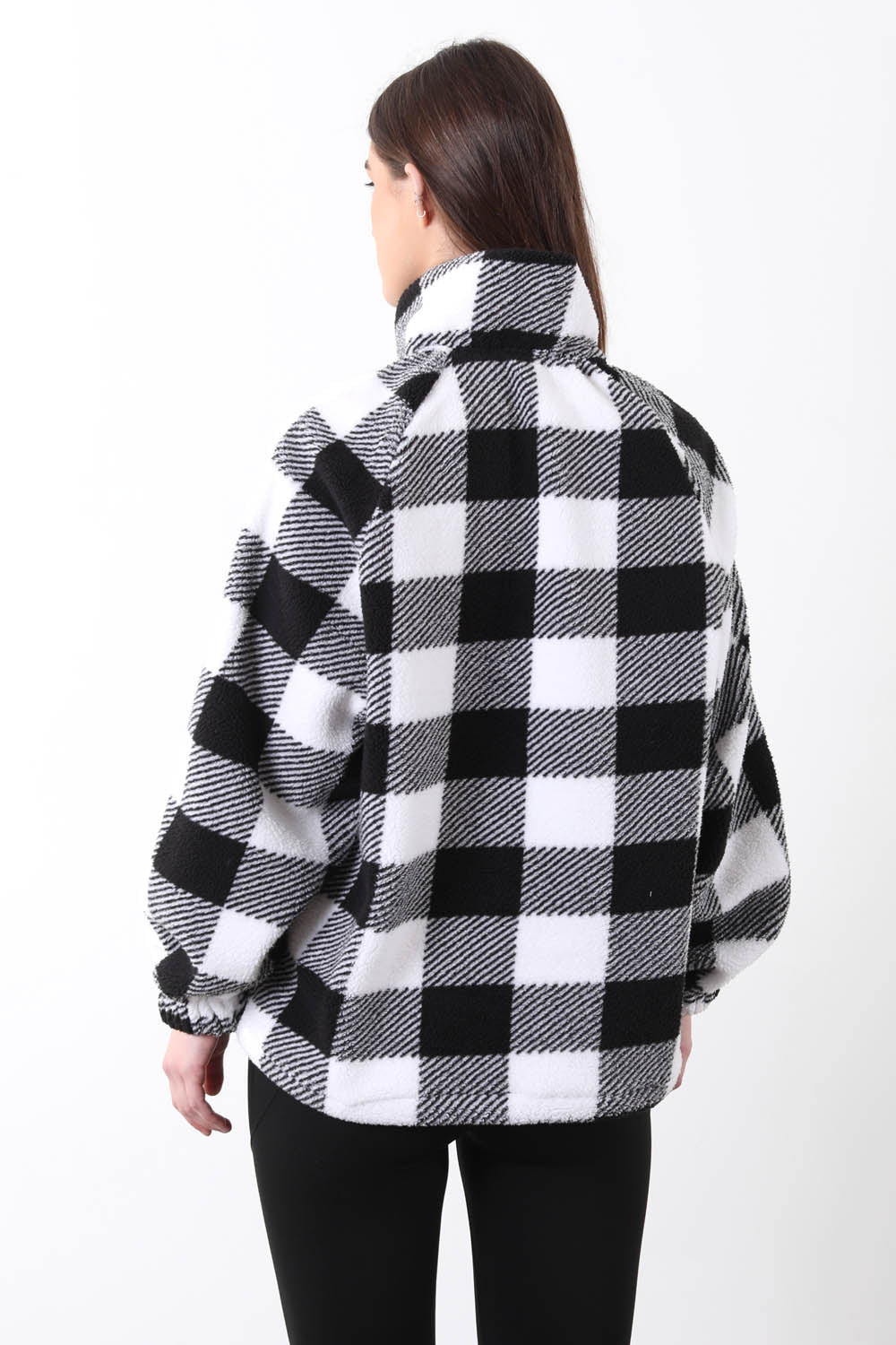 Horizon Fleece in Black Check