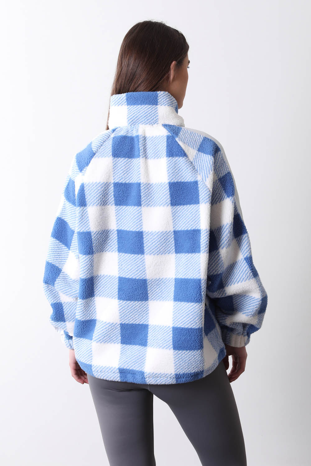 Horizon Fleece in Blue Check