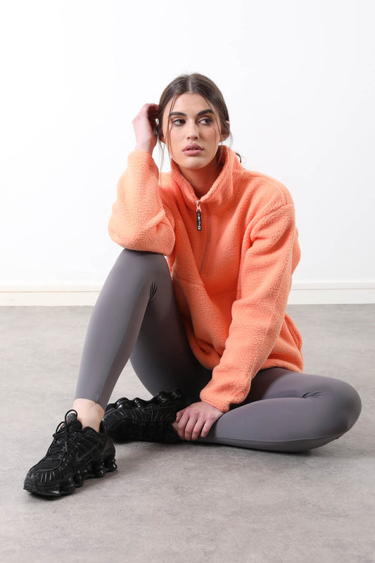 The Peak Fleece In Orange