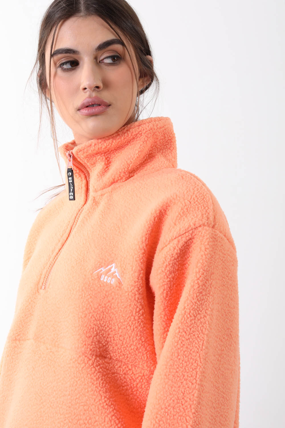 The Peak Fleece In Orange
