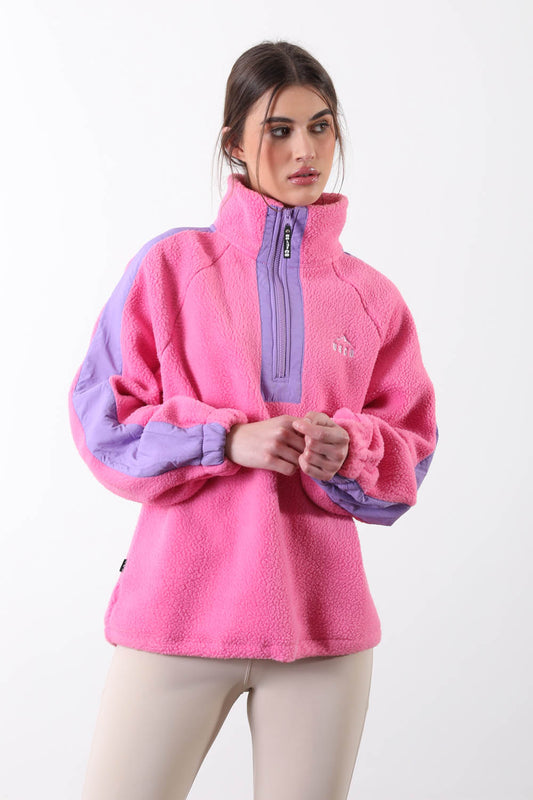 Horizon Fleece in Pink/Purple Contrast