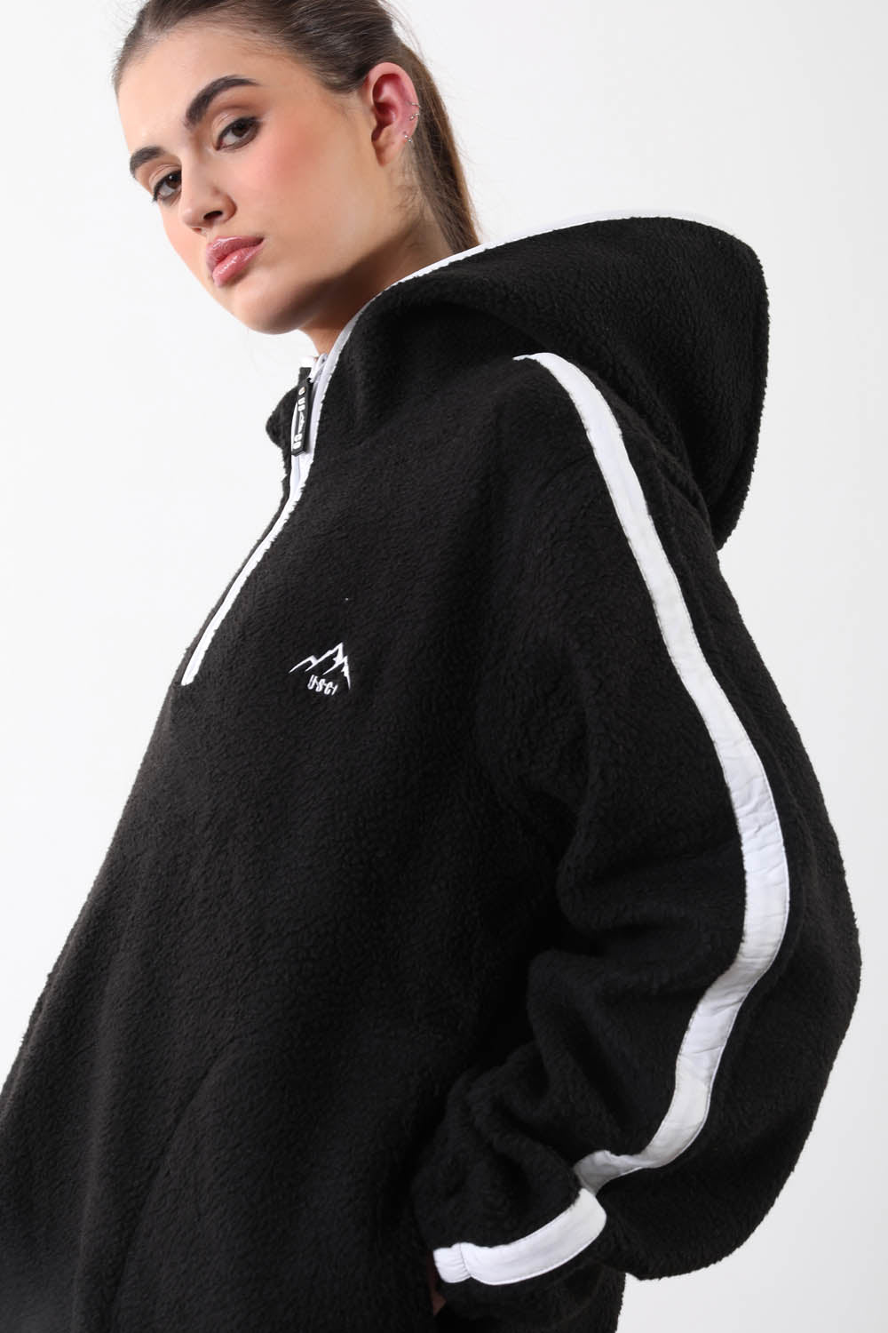 The Echo Fleece in Black