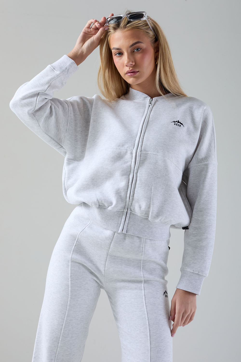The Apex Tracksuit in Bleach Grey