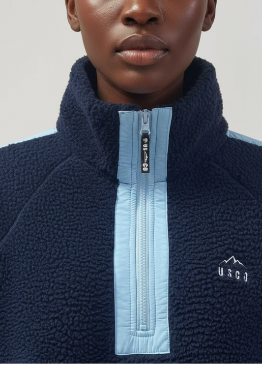 Horizon Fleece in Navy
