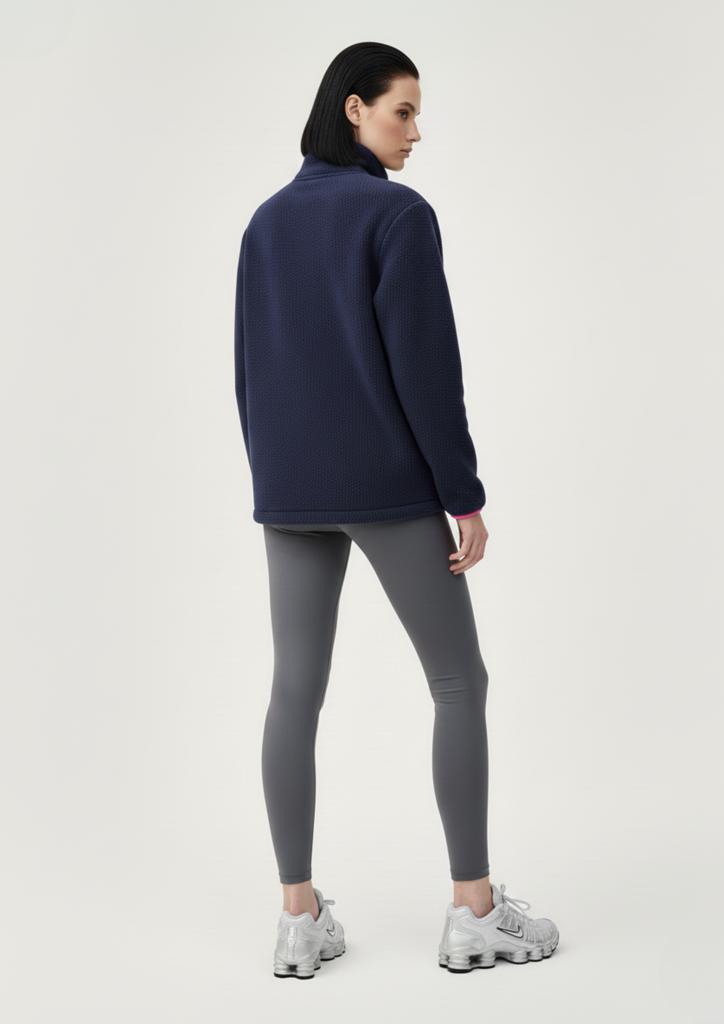 The Nexus Fleece in Navy Contrast