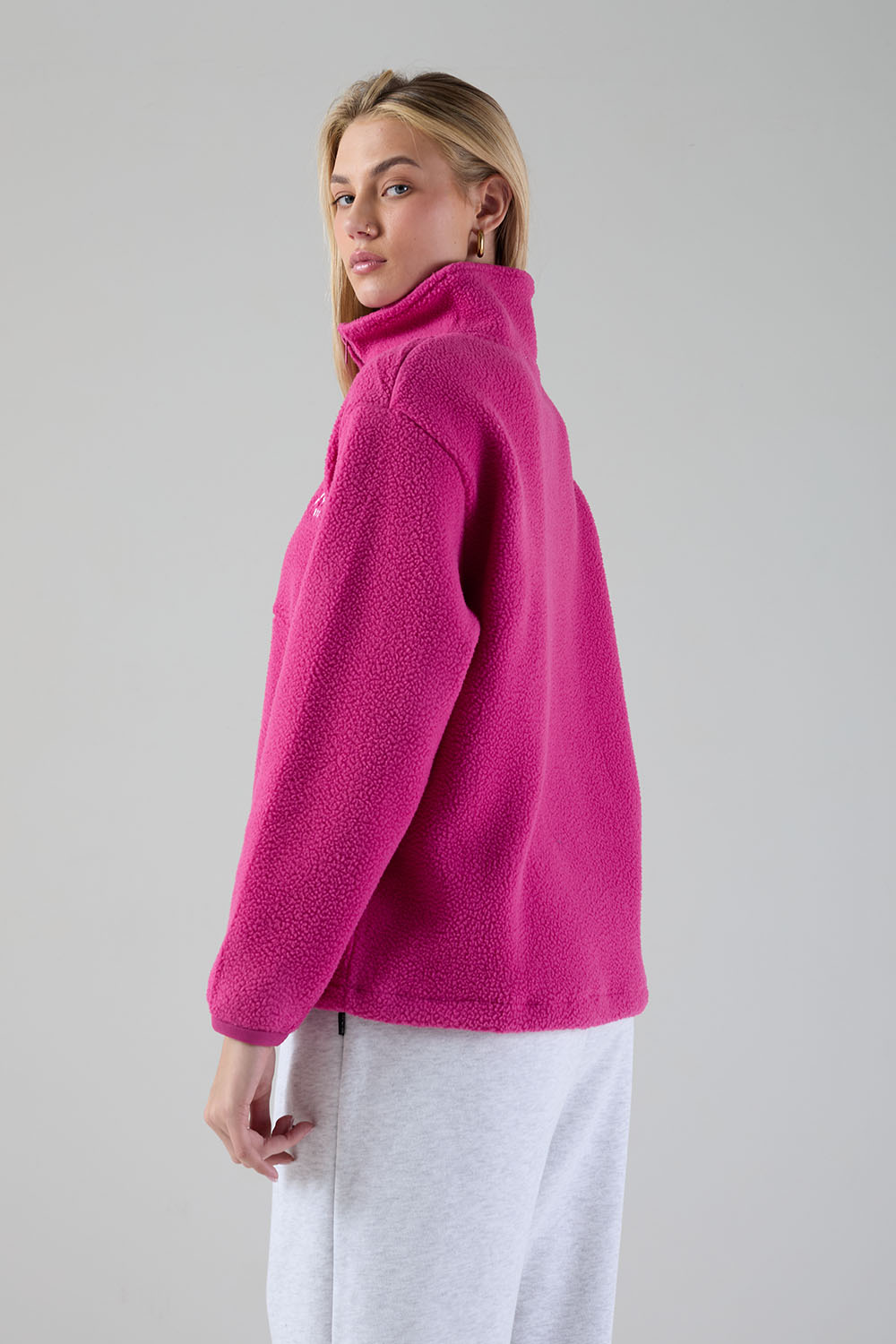 Molly Fleece In fuschia