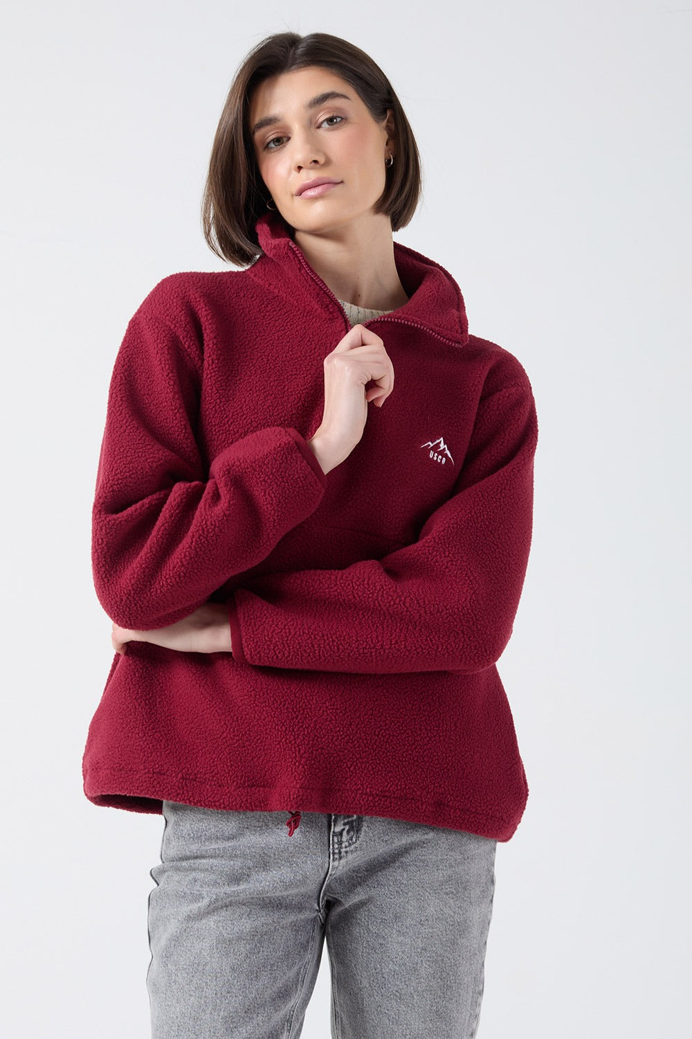 Molly fleece in Wine
