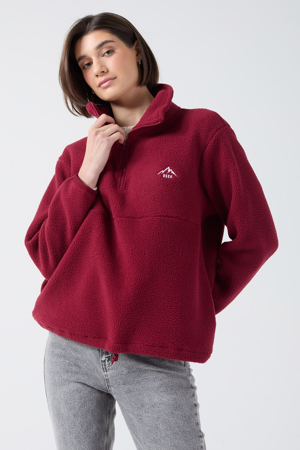 Molly fleece in Wine