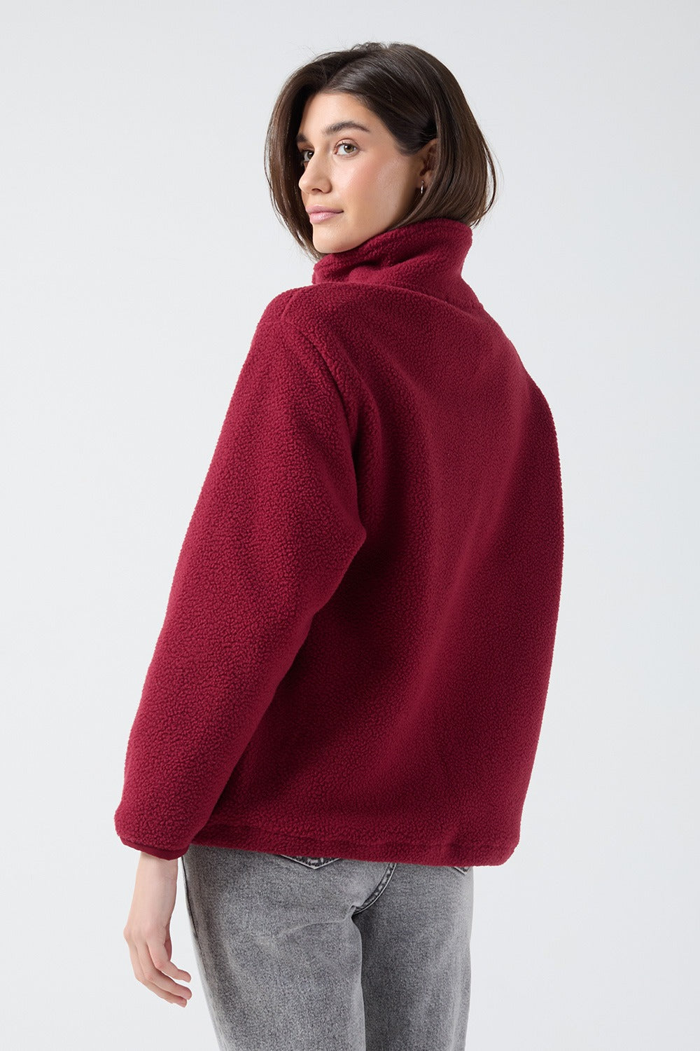 Molly fleece in Wine