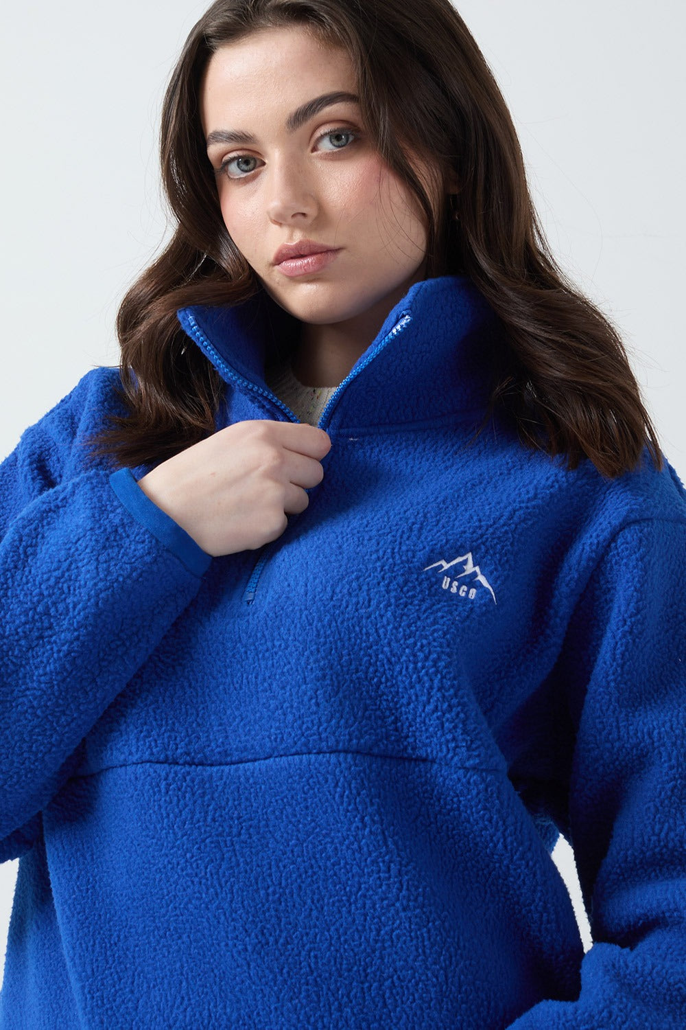 Molly Fleece In Cobalt