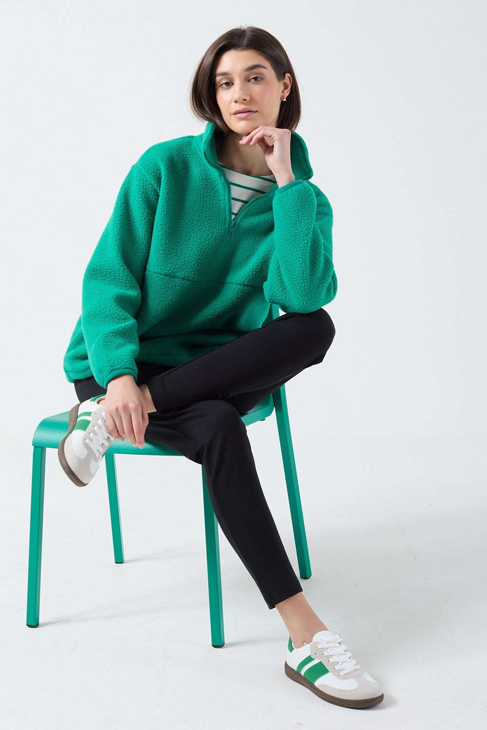Molly fleece in Green