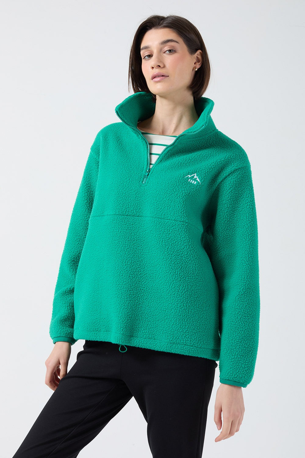 Molly fleece in Green