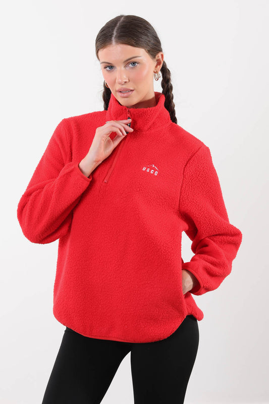 The Chroma Fleece In Red