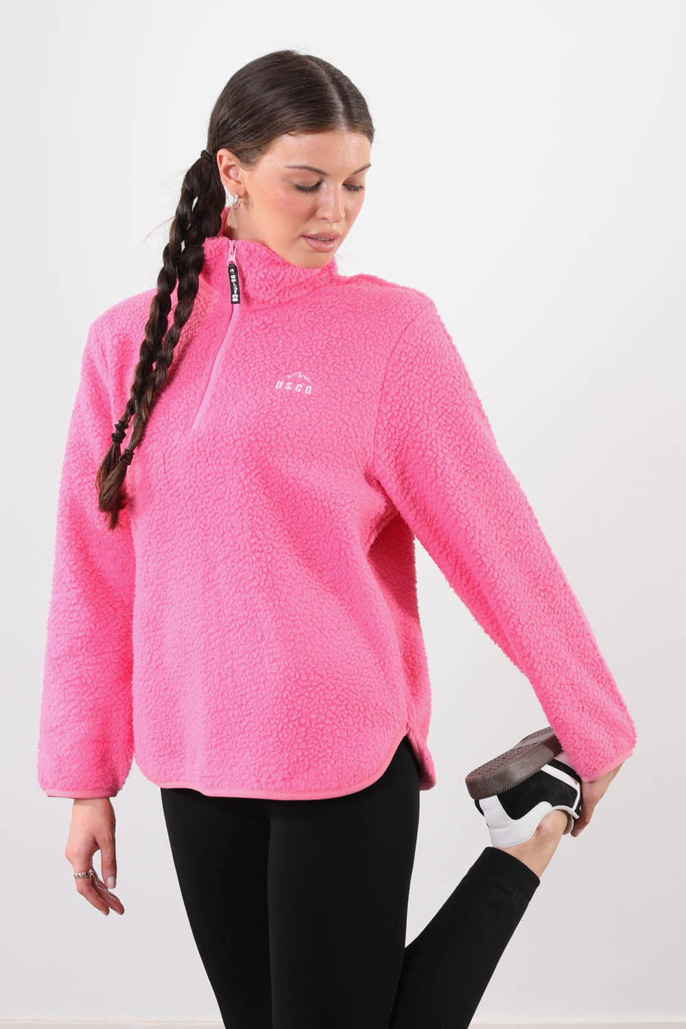 The Chroma Fleece In Candy Pink