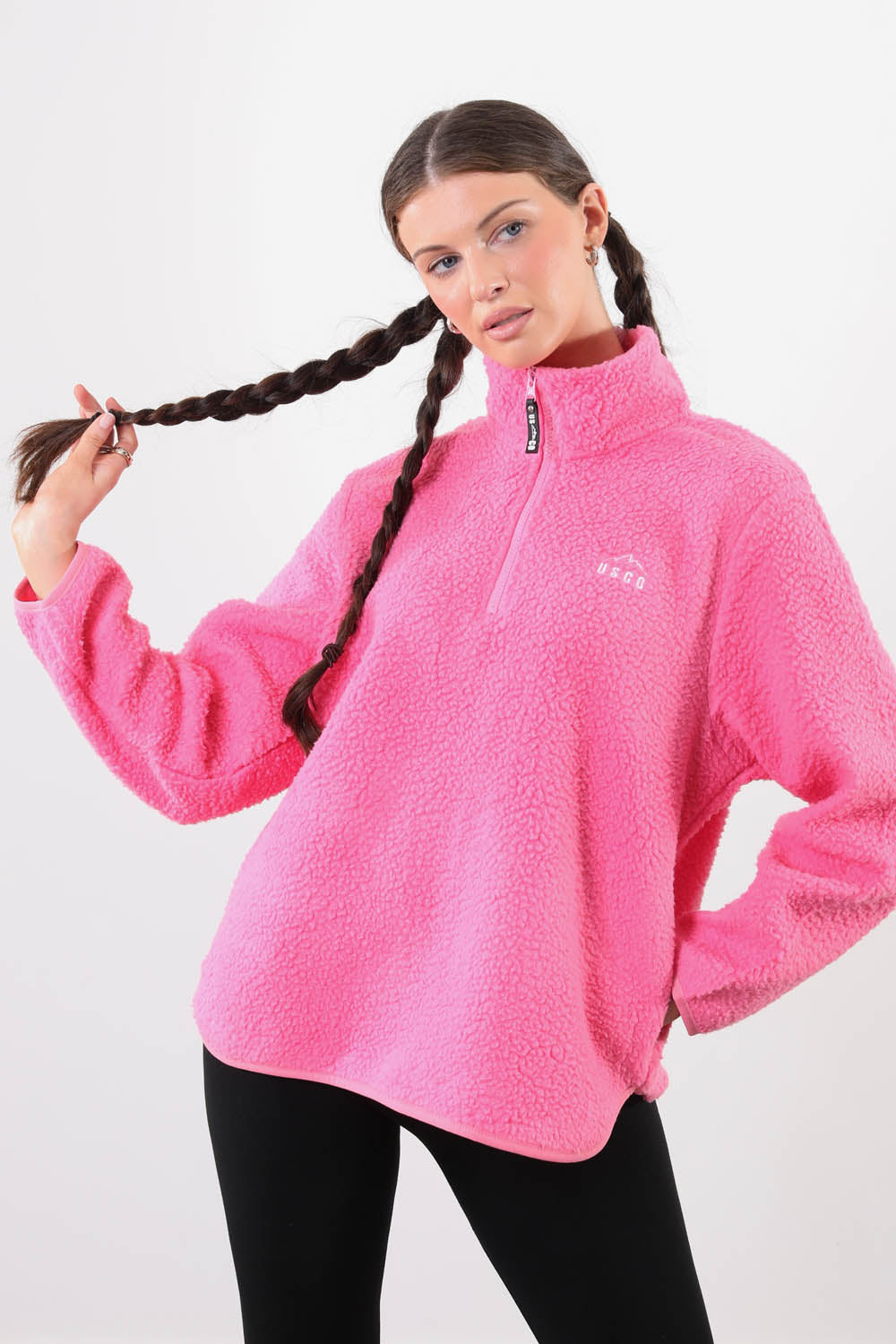 The Chroma Fleece In Candy Pink