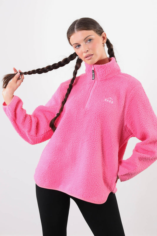 The Chroma Fleece In Candy Pink