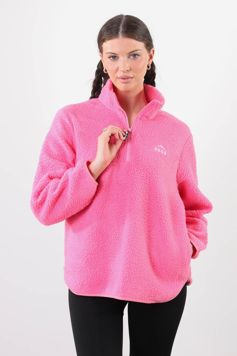 The Chroma Fleece In Candy Pink