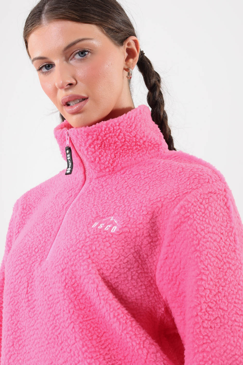 The Chroma Fleece In Candy Pink