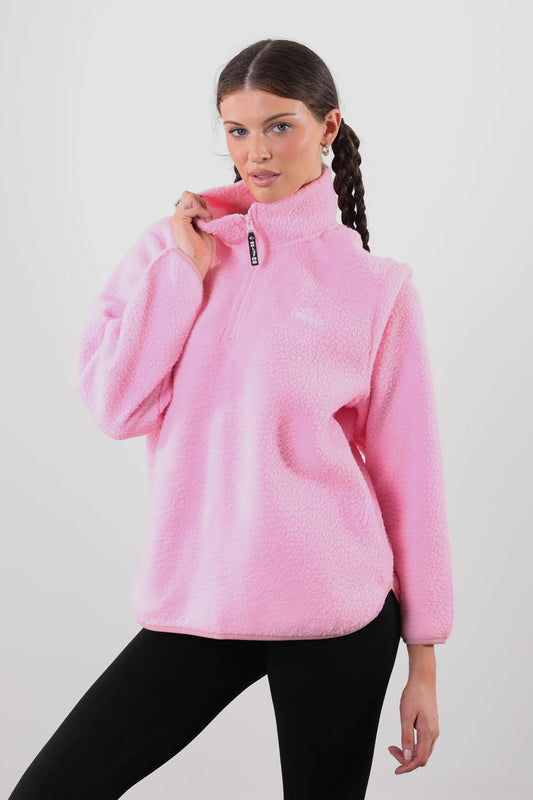 The Chroma Fleece In Baby Pink