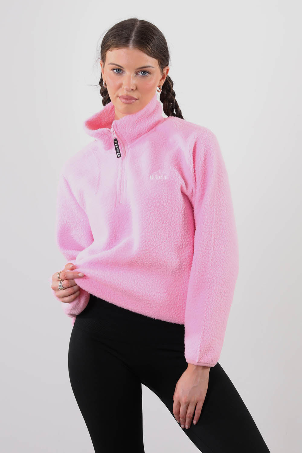 The Chroma Fleece In Baby Pink
