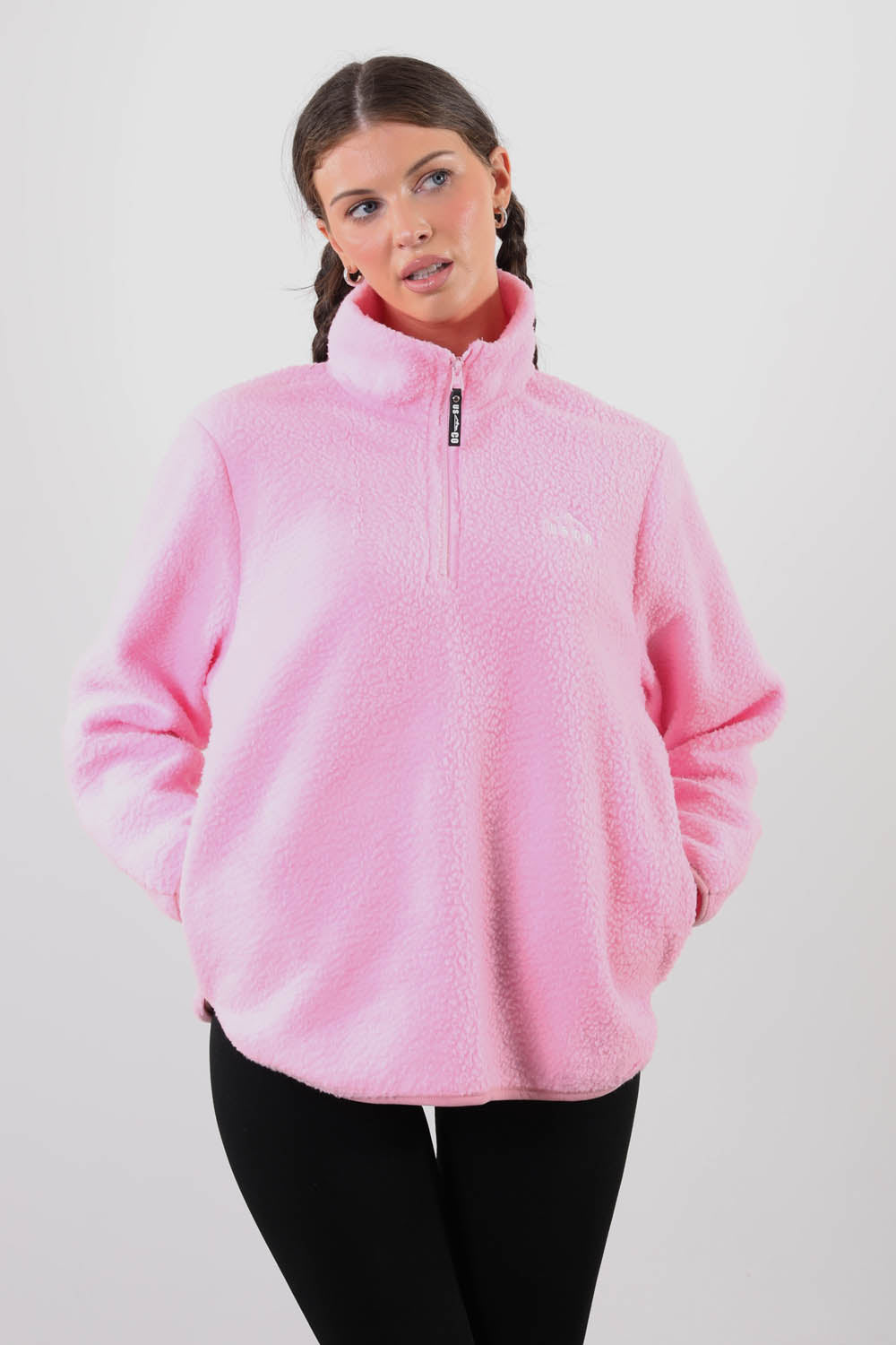 The Chroma Fleece In Baby Pink