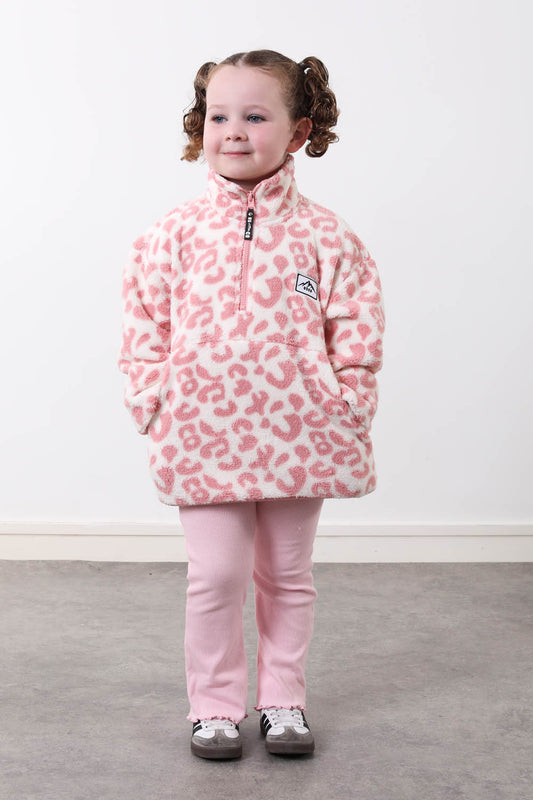 The Snuggle Kid's Fleece in Pink Leopard