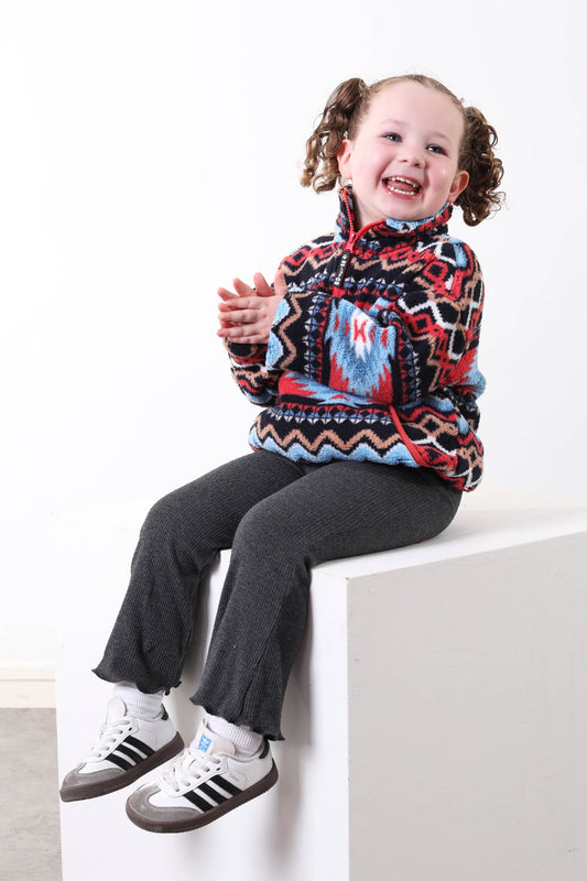 The Snuggle Kid's Fleece in Blue Aztec