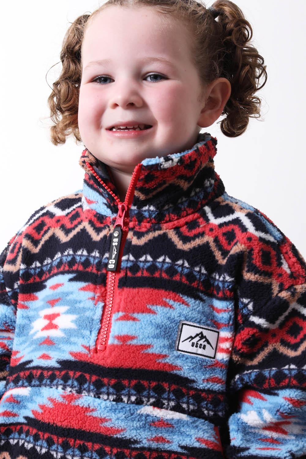 The Snuggle Kid's Fleece in Blue Aztec