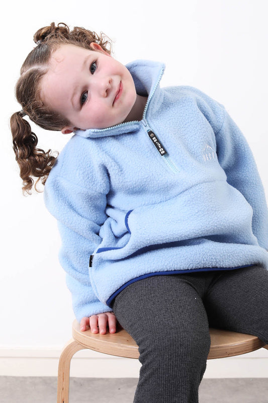 The Farrah Kid's Fleece in Blue