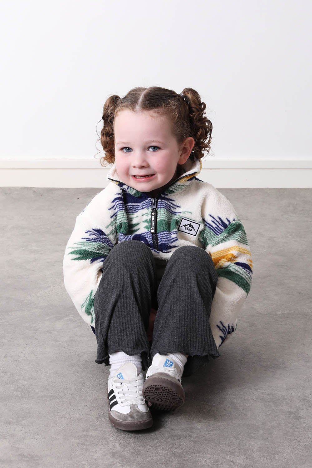 The Snuggle Kid's Fleece in Blue Abstract