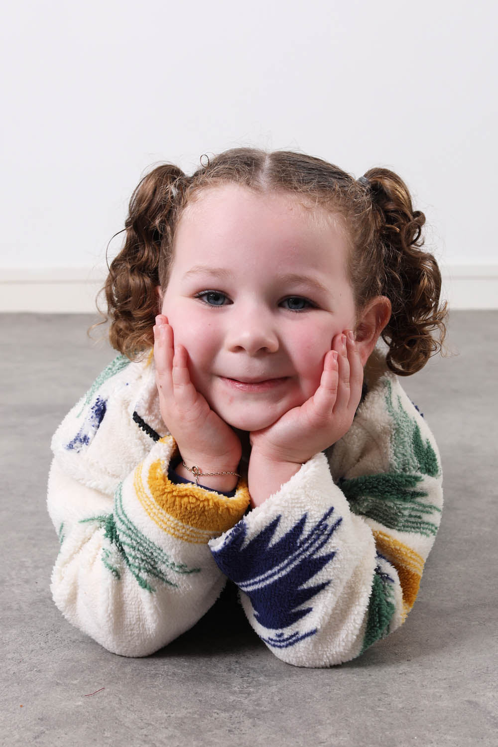 The Snuggle Kid's Fleece in Blue Abstract